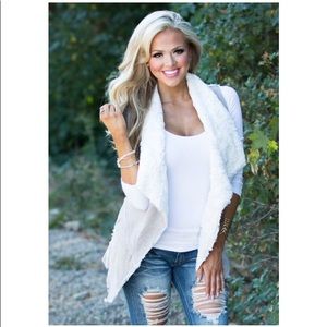 Fur vest - modern vintage boutique